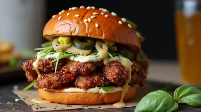 hot honey chicken sandwich