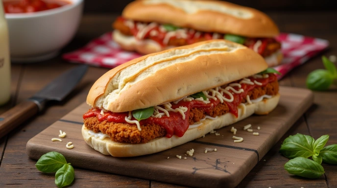 chicken parm sandwich
